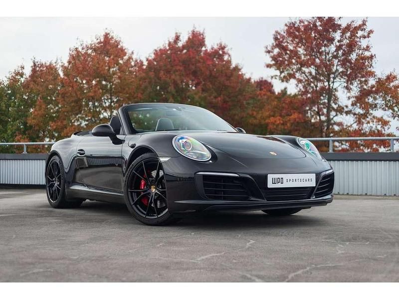 Zwart Gebruikt 2018 Porsche 911 Carrera S Cabriolet Cabriolet | € 114.950 - Afbeelding 1/4