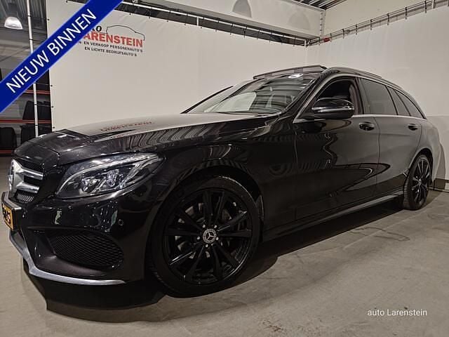 Zwart Gebruikt 2017 Mercedes C200 Sport Edition Stationwagen | € 22.950 (Eerlijke prijs) - Afbeelding 1/4
