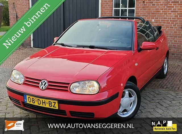 Rood Gebruikt 1999 VW Golf Cabriolet Cabriolet | € 1.950 (Eerlijke prijs) - Afbeelding 1/4