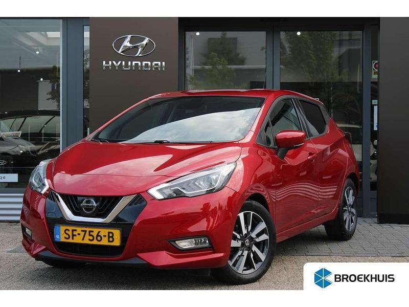 Rood Gebruikt 2018 Nissan Micra N-Connecta Hatchback | € 10.900 (Eerlijke prijs) - Afbeelding 1/4