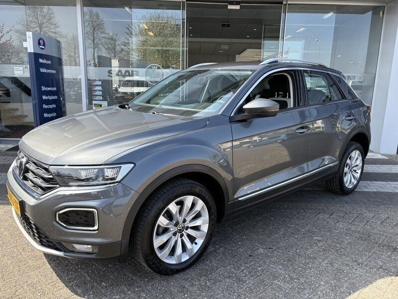 Grijs Gebruikt 2021 VW T-Roc Sport SUV | € 19.950 (Super prijs) - Afbeelding 1/4