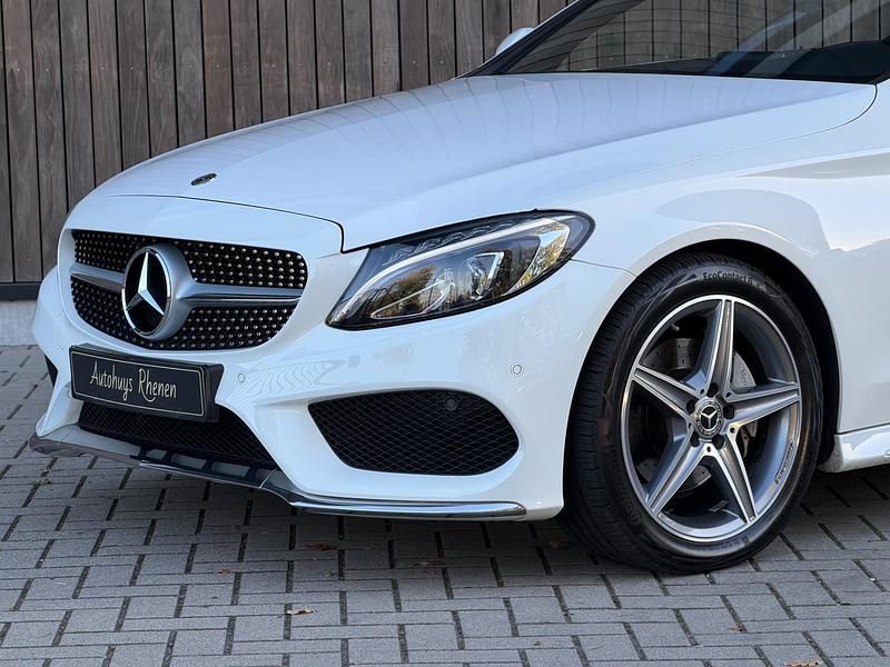 Occasion Mercedes C180 AMG line 157 PK (115 kW) 2017 Wit Cabriolet