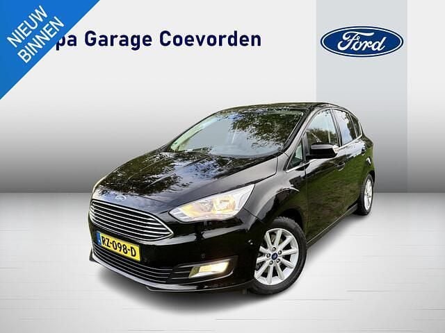 Zwart Gebruikt 2017 Ford C-MAX Titanium MPV | € 15.950 (Eerlijke prijs) - Afbeelding 1/4