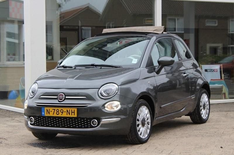 Grijs Gebruikt 2020 Fiat 500C Launch Edition Cabriolet | € 12.950 (Eerlijke prijs) - Afbeelding 1/4
