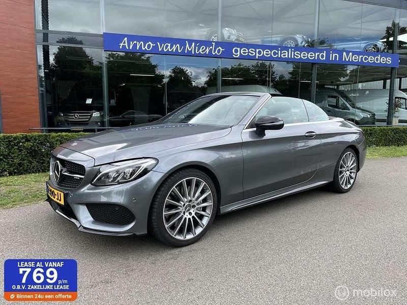 Grijs, metallic lak Gebruikt 2017 Mercedes C43 AMG AMG Cabriolet | € 48.000 (Eerlijke prijs) - Afbeelding 1/4