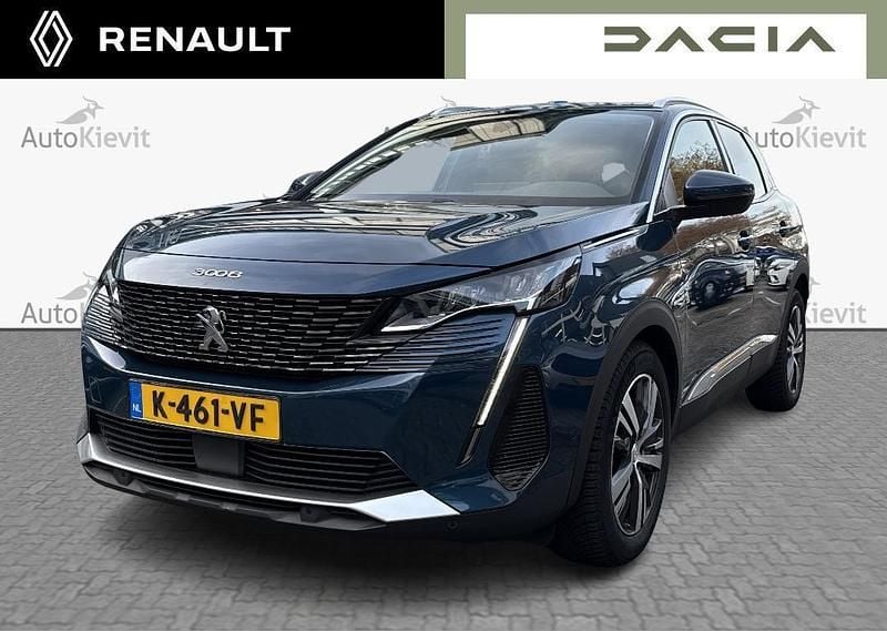 Blauw (metallic) Occasion 2021 Peugeot 3008 Allure SUV | € 17.950 (Goede deal) - Afbeelding 1/3