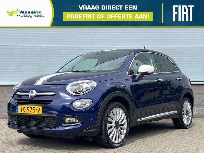 Blauw metallic Gebruikt 2016 Fiat 500X Lounge SUV | € 12.520 (Eerlijke prijs) - Afbeelding 1/4