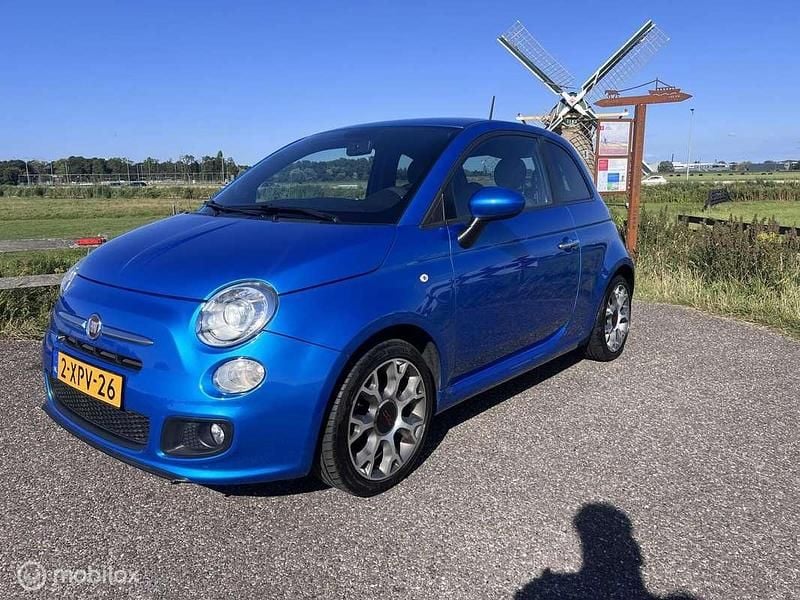 Blauw Occasion 2014 Fiat 500 S Hatchback | € 6.950 (Iets duurder) - Afbeelding 1/4