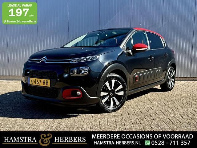 Zwart Gebruikt 2017 Citroën C3 PureTech Hatchback | € 11.995 (Eerlijke prijs) - Afbeelding 1/4