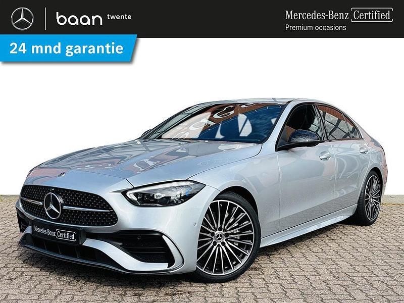 Occasion Mercedes C180 AMG line 191 PK (140 kW) 2025 Zilver, metallic lak Sedan