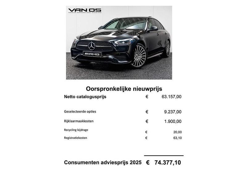 Occasion Mercedes C300 AMG line 204 PK (150 kW) 2024 Zwart Sedan