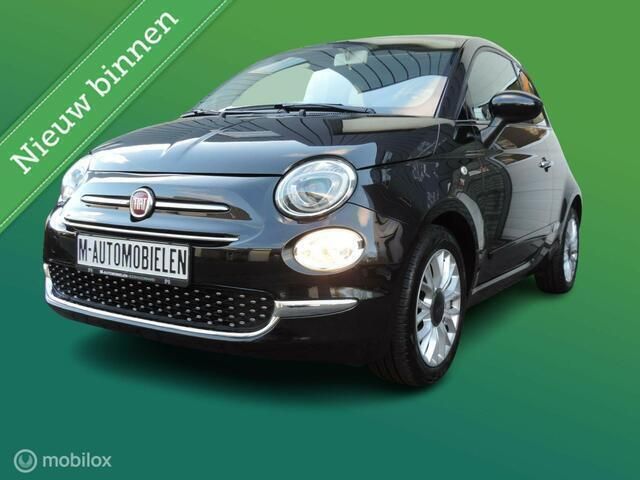 Zwart Gebruikt 2019 Fiat 500 Lounge Hatchback | € 9.950 (Eerlijke prijs) - Afbeelding 1/4