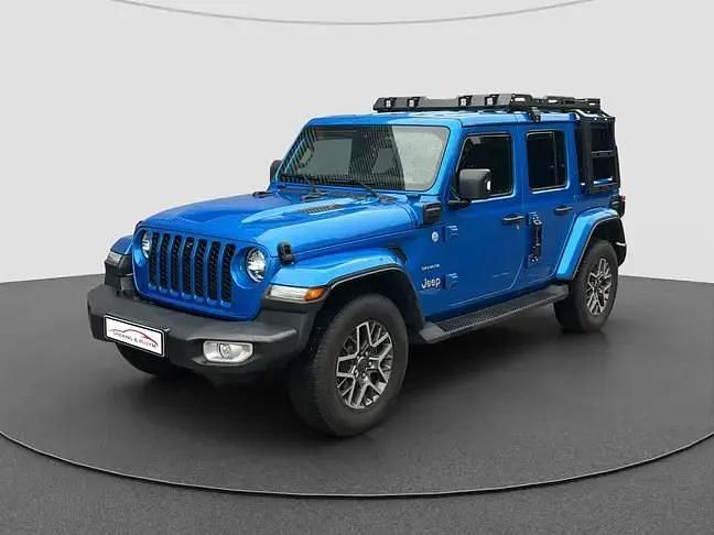 Occasion Jeep Wrangler Unlimited Sahara 381 PK (280 kW) 2022 Blauw SUV
