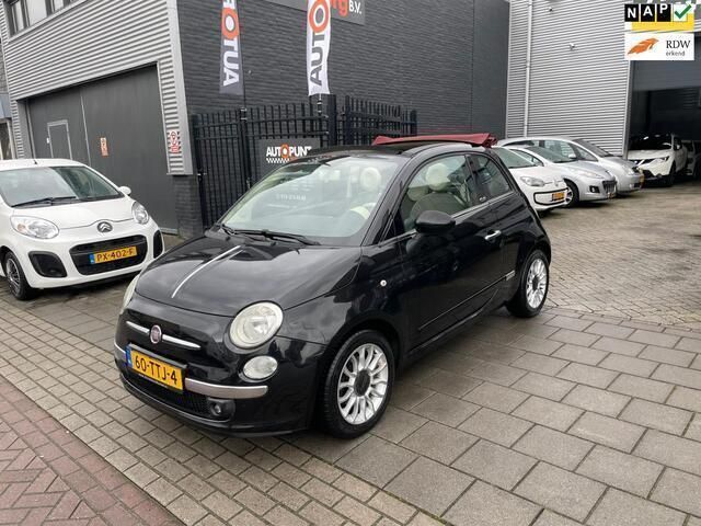 Zwart, metallic lak Gebruikt 2010 Fiat 500C Lounge Cabriolet | € 4.999 (Eerlijke prijs) - Afbeelding 1/4