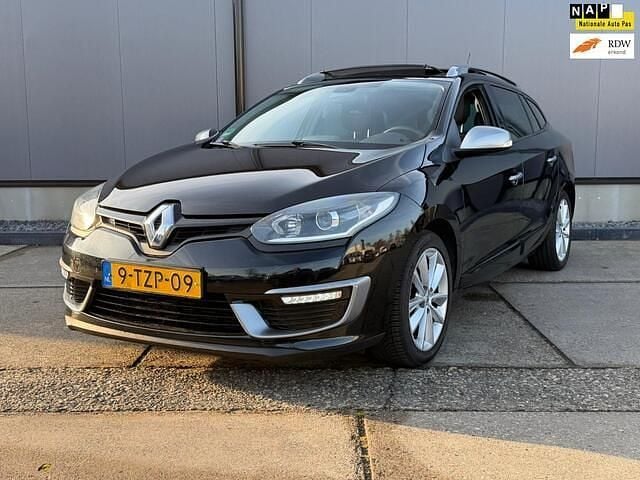 Zwart (metallic) Gebruikt 2014 Renault Mégane GT Line GT-Line Stationwagen | € 3.850 (Super prijs) - Afbeelding 1/4