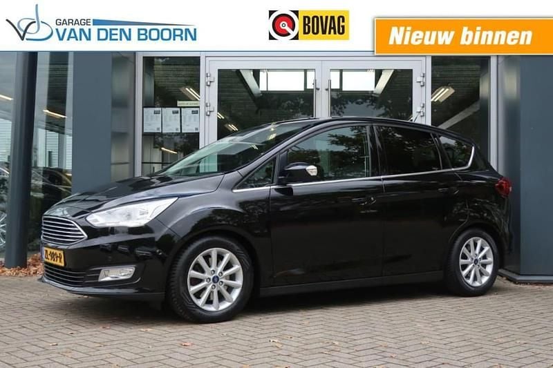 Zwart Gebruikt 2017 Ford C-MAX Titanium MPV | € 13.950 (Eerlijke prijs) - Afbeelding 1/4