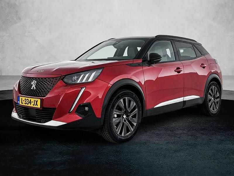 Rood Gebruikt 2021 Peugeot e-2008 GT SUV | € 19.703 (Iets duurder) - Afbeelding 1/1