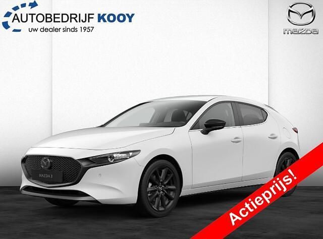 Wit Nieuw 2025 Mazda 3 Homura-Line Hatchback | € 33.090 (Eerlijke prijs) - Afbeelding 1/4