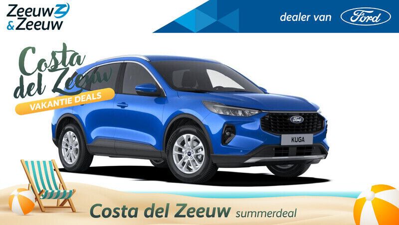 Blauw Nieuw 2024 Ford Kuga Titanium SUV | € 41.350 (Super prijs) - Afbeelding 1/4