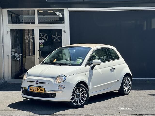 Wit Gebruikt 2013 Fiat 500C Lounge Cabriolet | € 5.995 (Goede deal) - Afbeelding 1/4