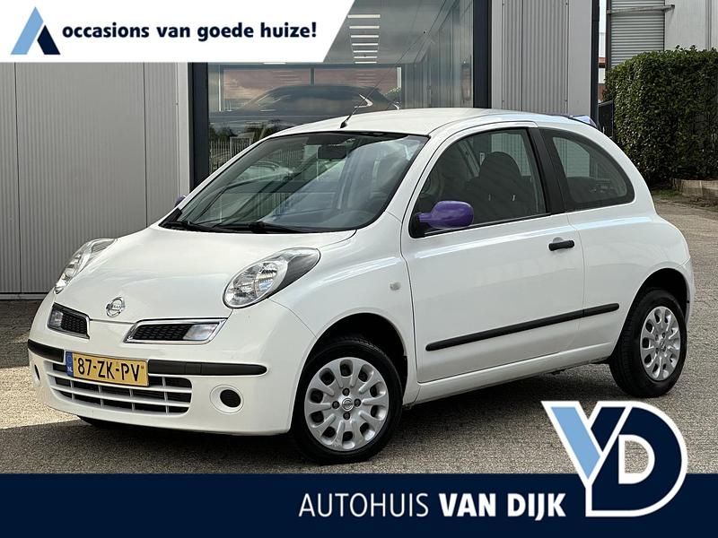 Wit Gebruikt 2008 Nissan Micra Hatchback | € 3.950 (Duur) - Afbeelding 1/4