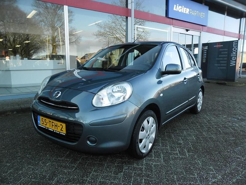 Grijs Occasion 2012 Nissan Micra Acenta Hatchback | € 5.850 (Eerlijke prijs) - Afbeelding 1/4