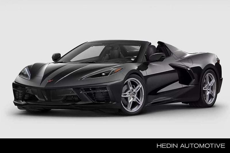 Zwart Nieuw 2025 Corvette Stingray Cabriolet | € 212.545 - Afbeelding 1/3