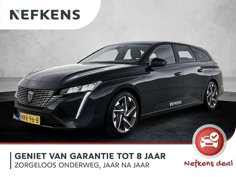 Zwart Nieuw 2025 Peugeot 308 SW Allure Stationwagen | € 31.825 (Eerlijke prijs) - Afbeelding 1/3
