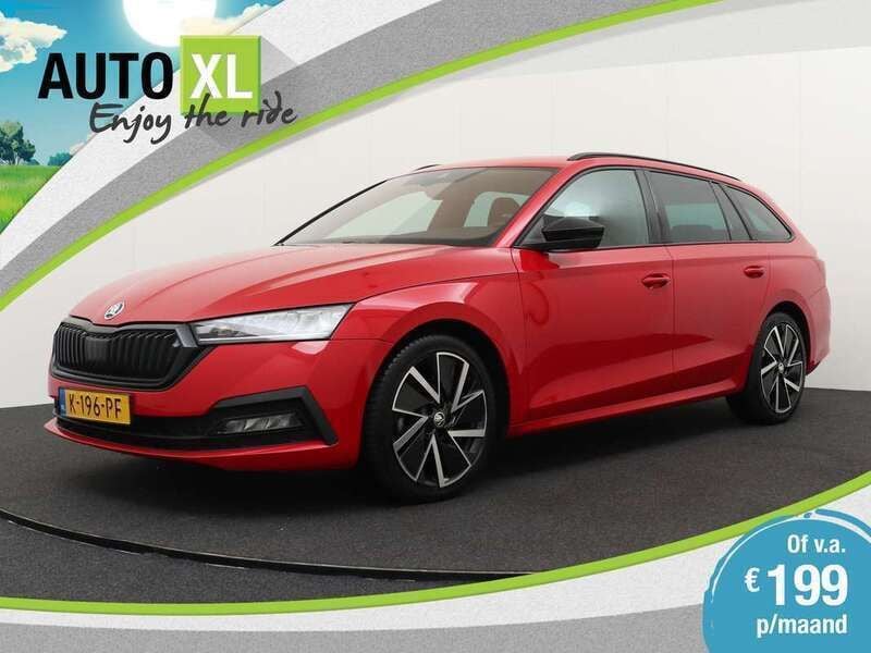 Rood Gebruikt 2021 Skoda Octavia Business Line Stationwagen | € 19.940 (Eerlijke prijs) - Afbeelding 1/4