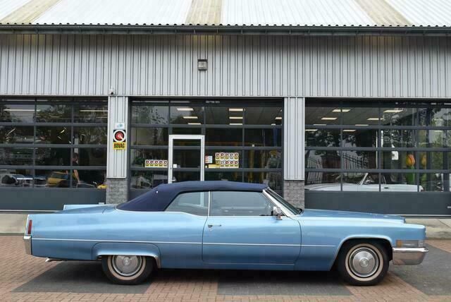 Occasion Cadillac Coupé DeVille 374 PK (275 kW) 1970 Blauw Cabriolet