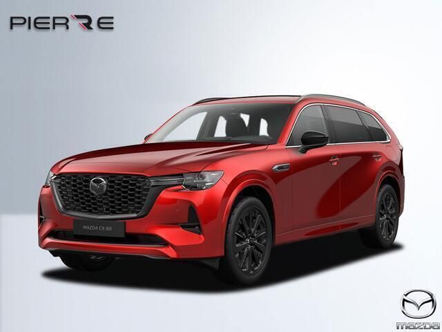 Rood Nieuw 2024 Mazda CX-80 Homura-Line SUV | € 71.390 (Duur) - Afbeelding 1/4