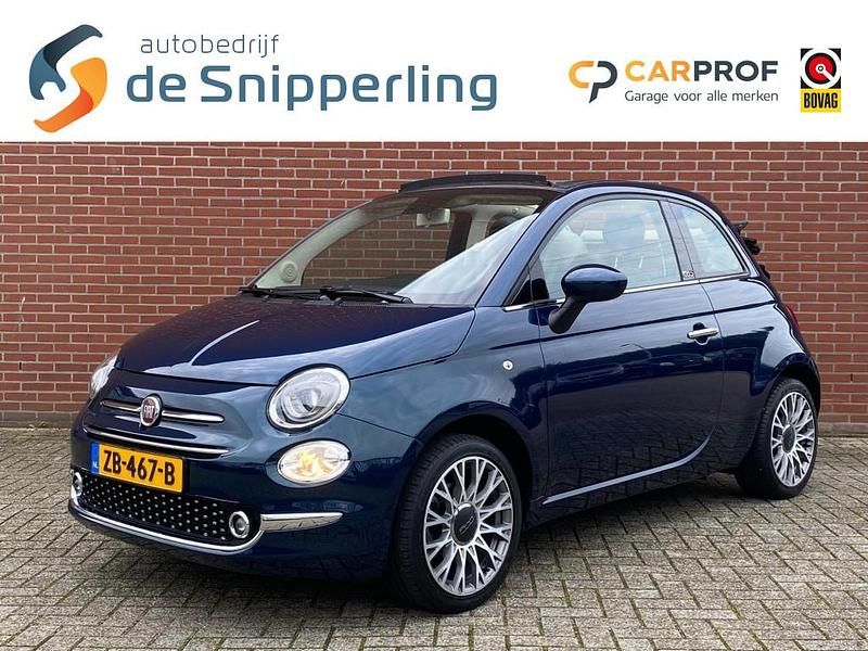 Blauw Occasion 2019 Fiat 500C Lounge Cabriolet | € 12.745 (Eerlijke prijs) - Afbeelding 1/4