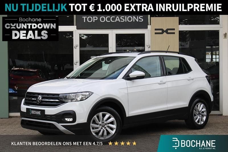 Wit Gebruikt 2021 VW T-Cross Life SUV | € 21.745 (Goede deal) - Afbeelding 1/4