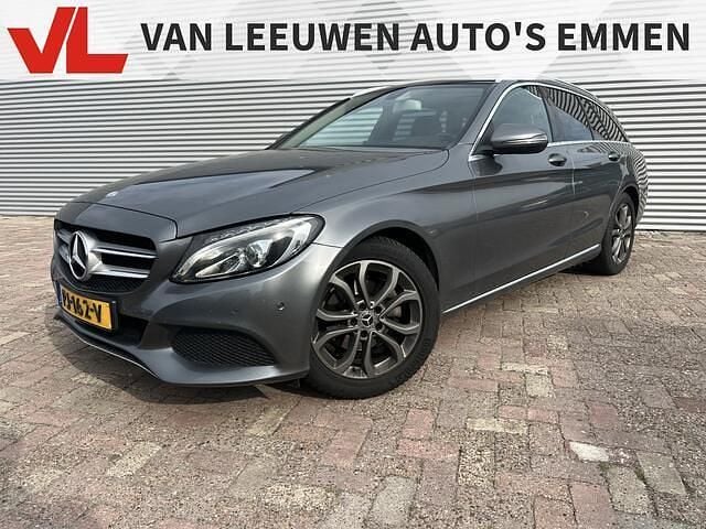 Grijs Gebruikt 2017 Mercedes C180 Business Stationwagen | € 16.900 (Super prijs) - Afbeelding 1/4