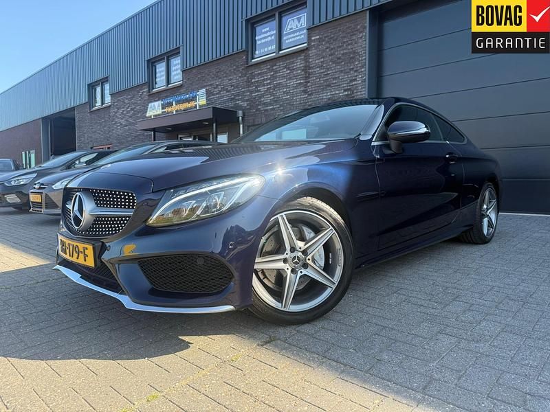Blauw Gebruikt 2017 Mercedes C180 Premium Coupé | € 24.900 (Goede deal) - Afbeelding 1/4