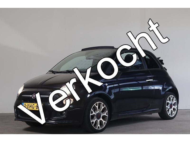 Zwart Gebruikt 2014 Fiat 500C Cabriolet | € 4.750 (Super prijs) - Afbeelding 1/4