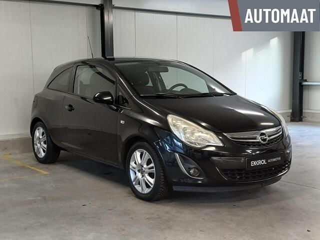 Zwart (metallic) Gebruikt 2012 Opel Corsa Hatchback | € 3.850 (Super prijs) - Afbeelding 1/3