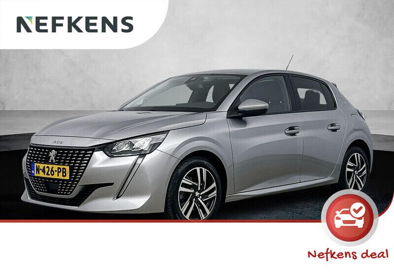 Grijs Gebruikt 2021 Peugeot 208 Allure Hatchback | € 14.825 (Eerlijke prijs) - Afbeelding 1/4