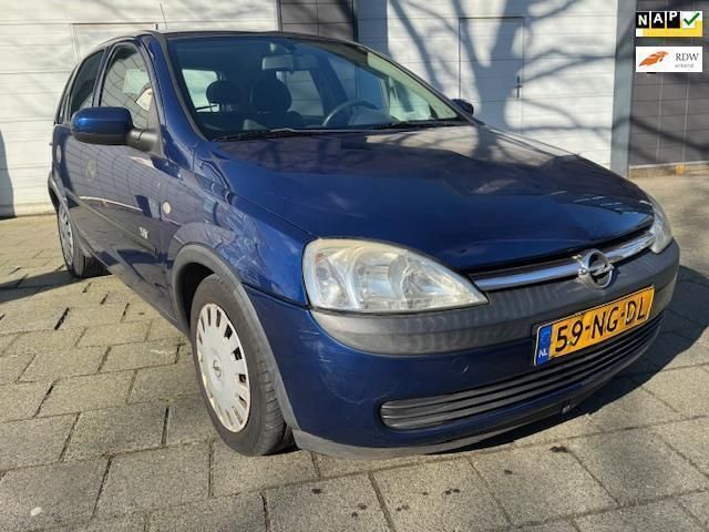 Blauw Gebruikt 2003 Opel Corsa Njoy Hatchback | € 1.350 (Eerlijke prijs) - Afbeelding 1/4