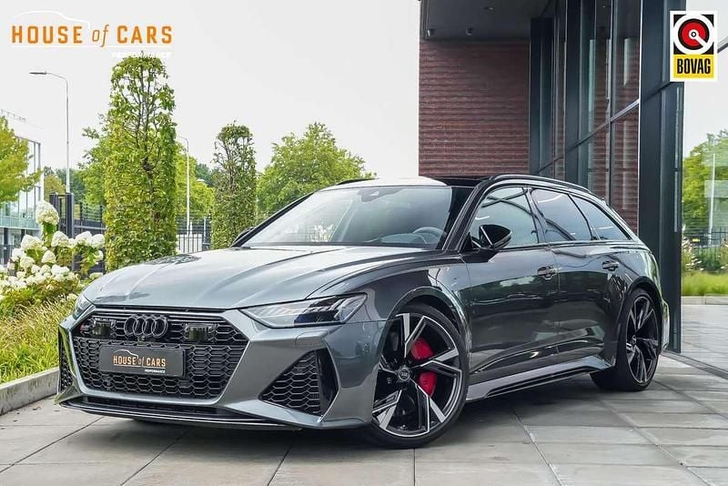 Grijs Gebruikt 2020 Audi RS6 Ambiente Stationwagen | € 109.995 (Eerlijke prijs) - Afbeelding 1/4