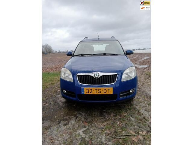 Blauw Gebruikt 2007 Skoda Roomster Style MPV | € 3.450 (Eerlijke prijs) - Afbeelding 1/4