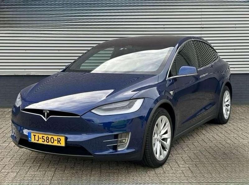 Blauw Gebruikt 2018 Tesla Model X SUV | € 29.999 (Goede deal) - Afbeelding 1/4