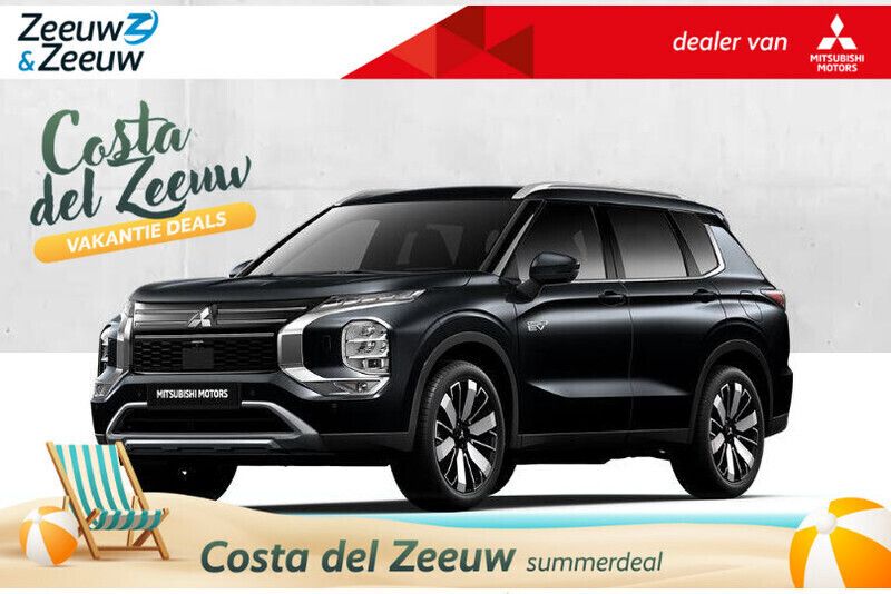 Zwart Nieuw 2025 Mitsubishi Outlander P-HEV Instyle SUV | € 59.390 (Eerlijke prijs) - Afbeelding 1/4