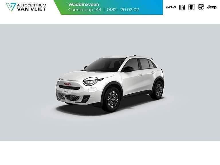 Bianco gelato (wit mica) Nieuw 2025 Fiat 600 SUV | € 32.407 (Goede deal) - Afbeelding 1/4