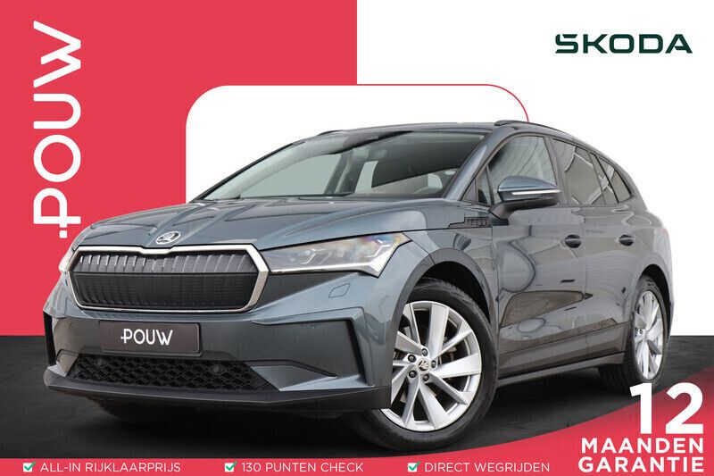 Grijs Gebruikt 2021 Skoda Enyaq iV SUV | € 24.450 (Eerlijke prijs) - Afbeelding 1/4