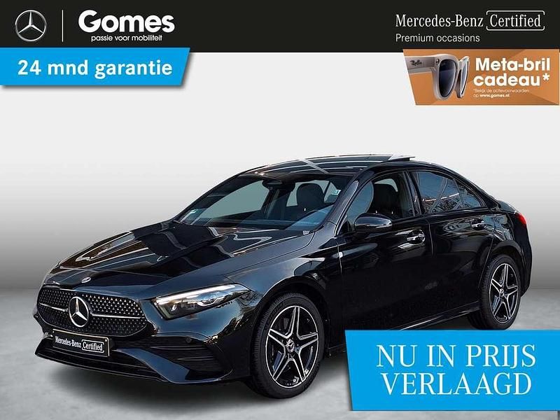 Zwart Gebruikt 2024 Mercedes A250 AMG line Sedan | € 34.950 (Eerlijke prijs) - Afbeelding 1/4