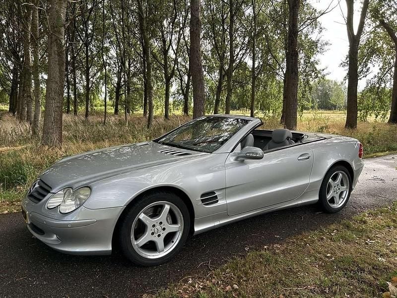 Grijs Occasion 2002 Mercedes SL500 Cabriolet | € 17.500 (Super prijs) - Afbeelding 1/4