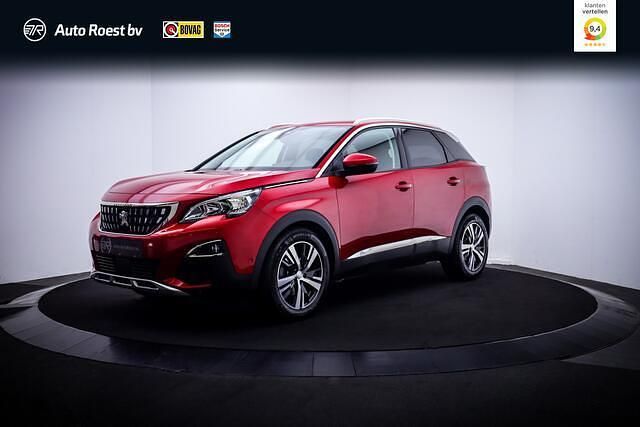 Rood, metallic lak Gebruikt 2019 Peugeot 3008 Allure SUV | € 17.950 (Goede deal) - Afbeelding 1/4