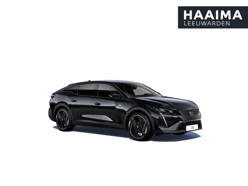 Zwart Nieuw 2025 Peugeot 408 GTi Sedan | € 54.899 (Eerlijke prijs) - Afbeelding 1/4