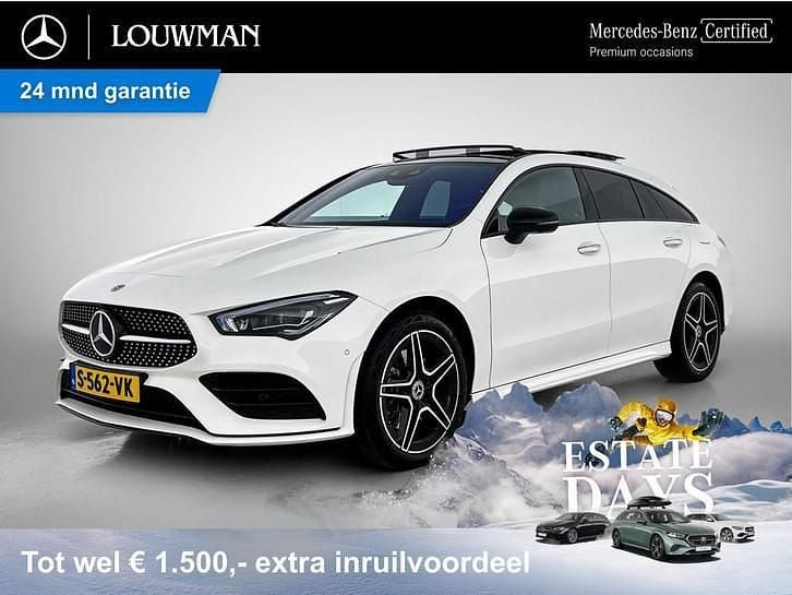 Occasion Mercedes CLA250e AMG line 218 PK (160 kW) 2023 Licht poolwit Sedan